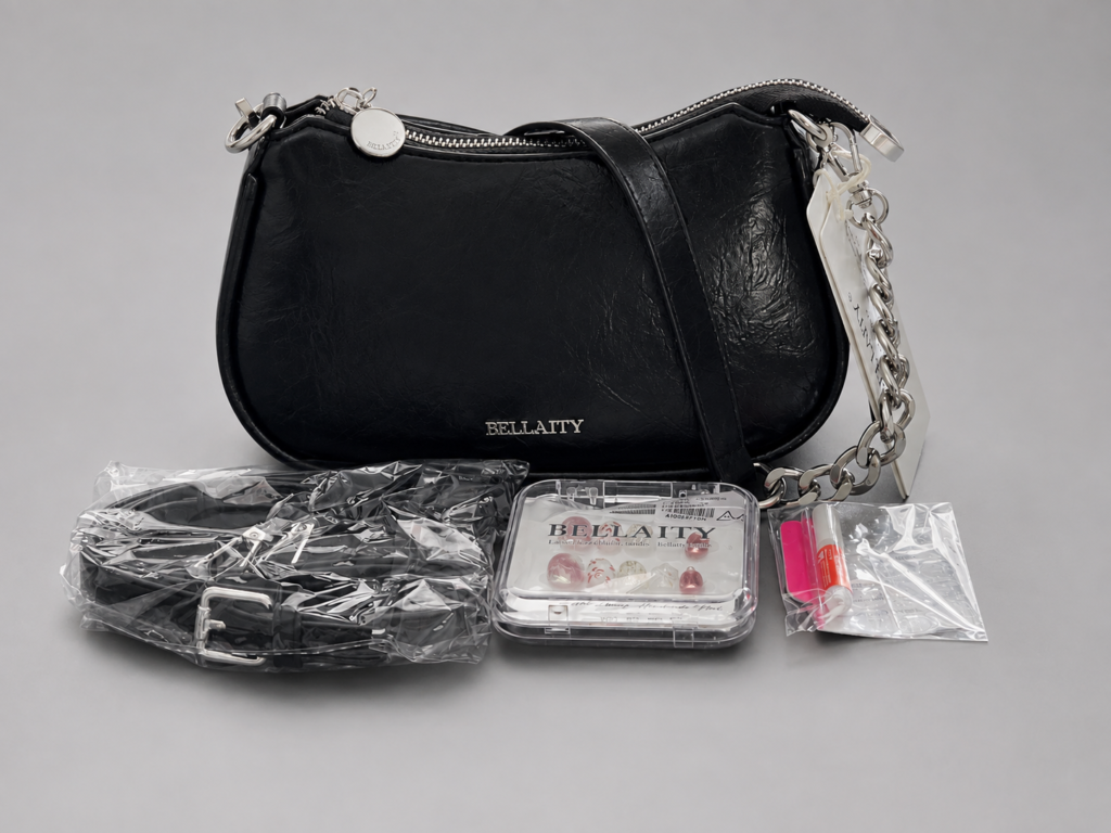 BELLAITY Value Handbag & Press-On Nails Set